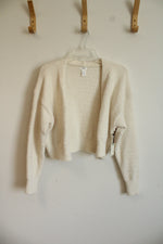 NEW Forever 21 Cream Boucle Cardigan | M