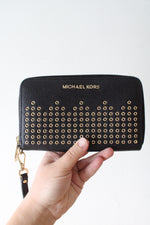 Michael Kors Hayes Black Wristlet Wallet