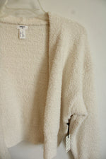 NEW Forever 21 Cream Boucle Cardigan | M