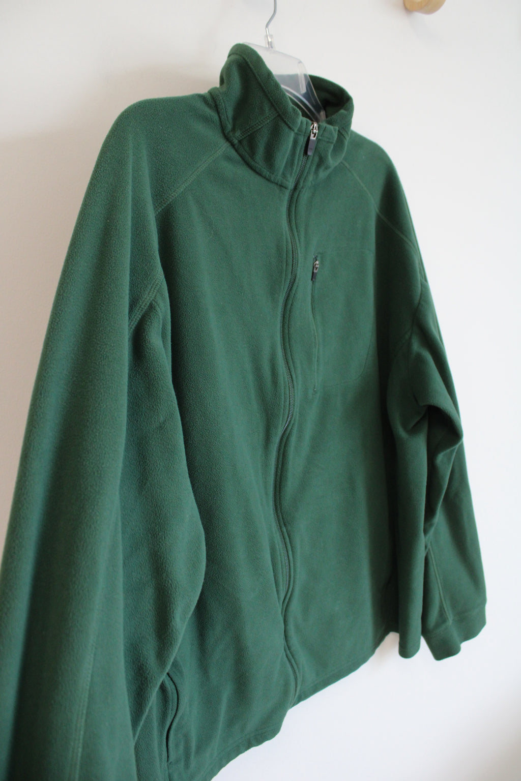 L.L. Bean Green Full Zip Fleece Jacket | XL
