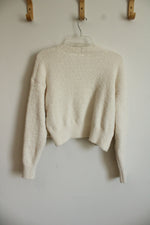 NEW Forever 21 Cream Boucle Cardigan | M