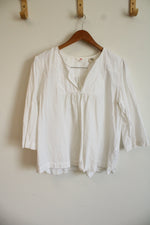 Levi's White Cotton Blouse | M