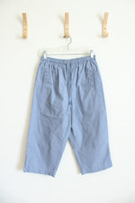 Hasting & Smith Dusty Blue Elastic Waist Capri Pants | S