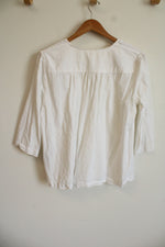 Levi's White Cotton Blouse | M