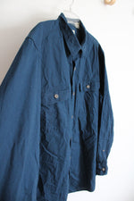 RedHead Navy Button Down Cotton Shirt | XL