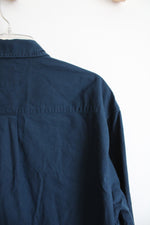 RedHead Navy Button Down Cotton Shirt | XL