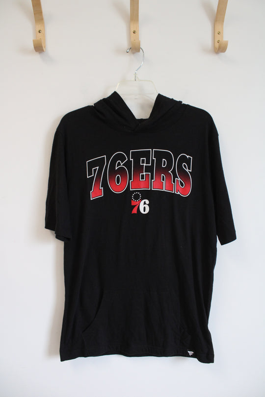 Fanatics Black 76ers Hoodie Shirt | M