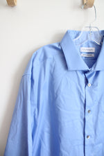 Calvin Klein Infinite Non-Iron Slim Fit Stretch Blue Button Down Shirt | 2XL