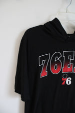 Fanatics Black 76ers Hoodie Shirt | M