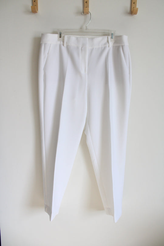 Talbots White Trouser Pants | 14