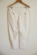 Banana Republic Cream Linen Blend Pants | 34X32