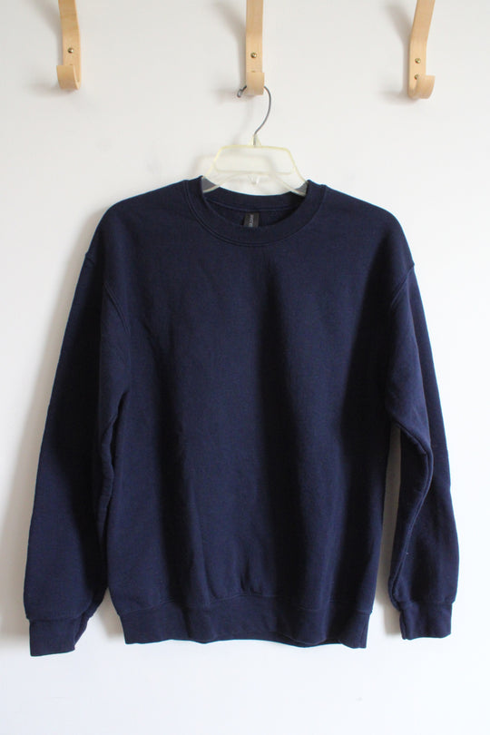 Gildan Heavy Blend Navy Pullover Sweatshirt | M