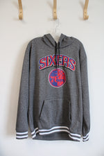 NBA Ultra Game Gray 76ers Hoodie | XL