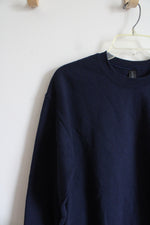 Gildan Heavy Blend Navy Pullover Sweatshirt | M