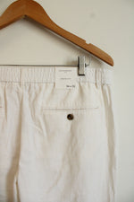 Banana Republic Cream Linen Blend Pants | 34X32