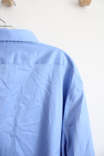 Calvin Klein Infinite Non-Iron Slim Fit Stretch Blue Button Down Shirt | 2XL