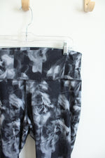 Old Navy Active Powersoft Black & Gray High-Rise Athletic Leggings | XL