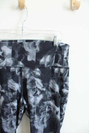 Old Navy Active Powersoft Black & Gray High-Rise Athletic Leggings | XL