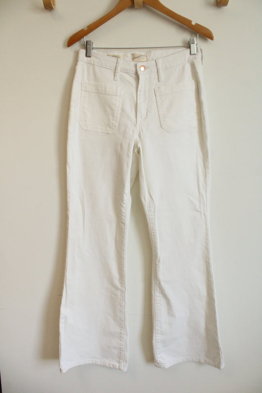 Universal Thread White High Rise Flare Jeans | 6