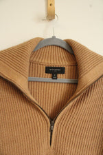 Banana Republic Tan Knit Collared Sweater Vest | S