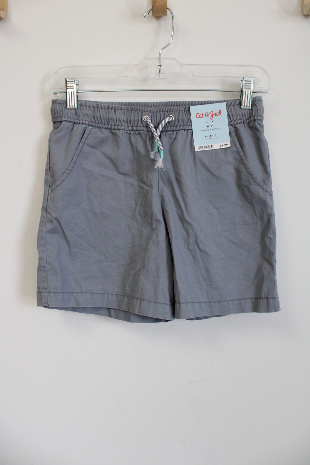 NEW Cat & Jack Gray Cotton Shorts | Youth L (10/12)