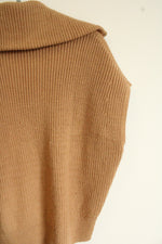 Banana Republic Tan Knit Collared Sweater Vest | S