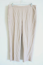 Alfred Dunner Tan Woven Pant | 16W