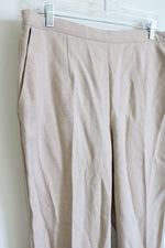 Alfred Dunner Tan Woven Pant | 16W