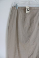 NEW Ann Taylor Tan Khaki Skirt | 8 Petite