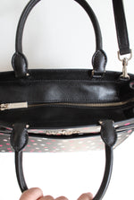 Kate Spade Staci Glimmer Pink Dotted Medium Satchel