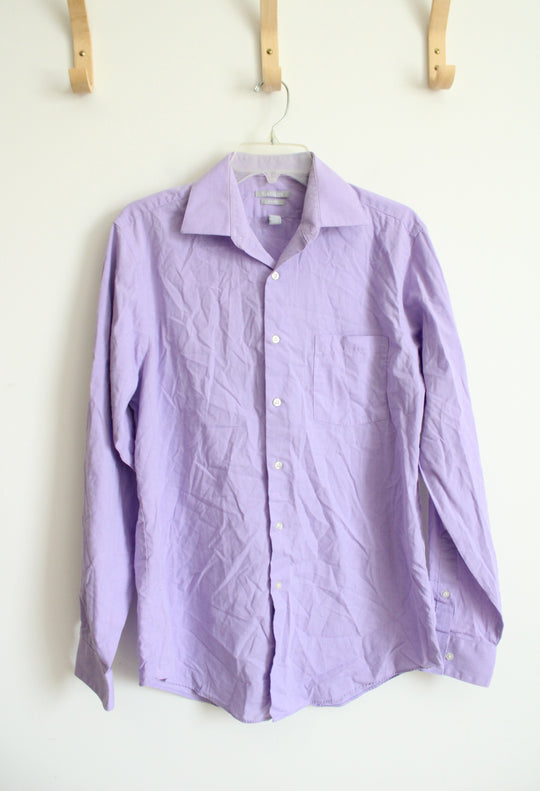 Van Heusen Fitted Purple Button Down Shirt | 15.5 (34/35)