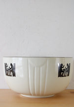 Hall's Superior Quality Kitchenware Tavern Silhouette Cream Ceramic Bowl | 8.5"