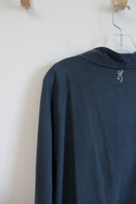 Browning Blue Gray 1/4 Zip Jacket | XL