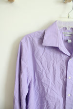 Van Heusen Fitted Purple Button Down Shirt | 15.5 (34/35)