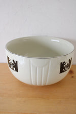 Hall's Superior Quality Kitchenware Tavern Silhouette Cream Ceramic Bowl | 8.5"