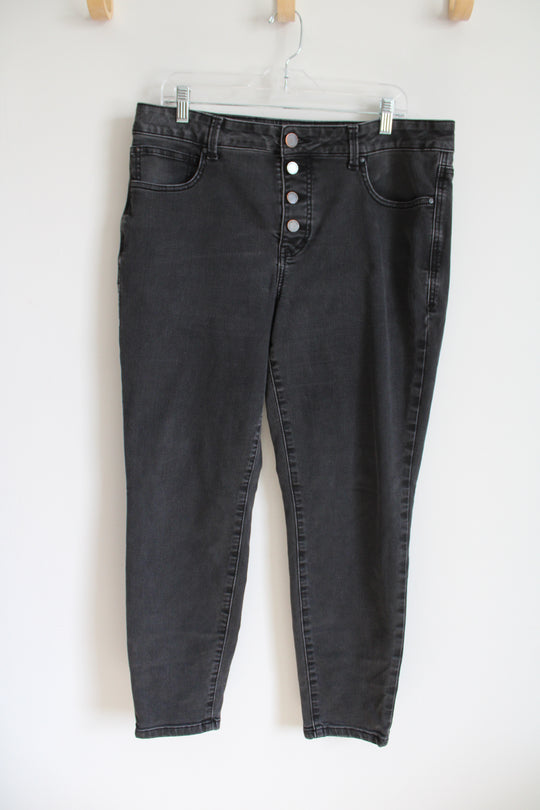 Maurices Everflex High-Rise Black Jeans | 16 Short