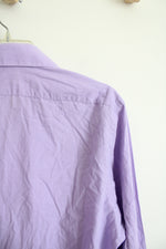 Van Heusen Fitted Purple Button Down Shirt | 15.5 (34/35)