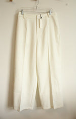 NEW Common Sense White Knit Trouser Pants | L