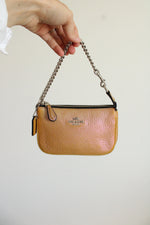 Coach Nolita 15 Mini Mustard Pink/Green Hologram Bag