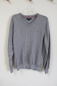 Tommy Hilfiger Gray Knit Sweater | L