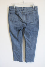 Chico's So Slimming Girlfriend Slum Leg Ankle Studded Jeans | 2 (12)