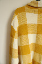 NEW Woolrich Mustard White Buffalo Check Button Down Shacket | XXL