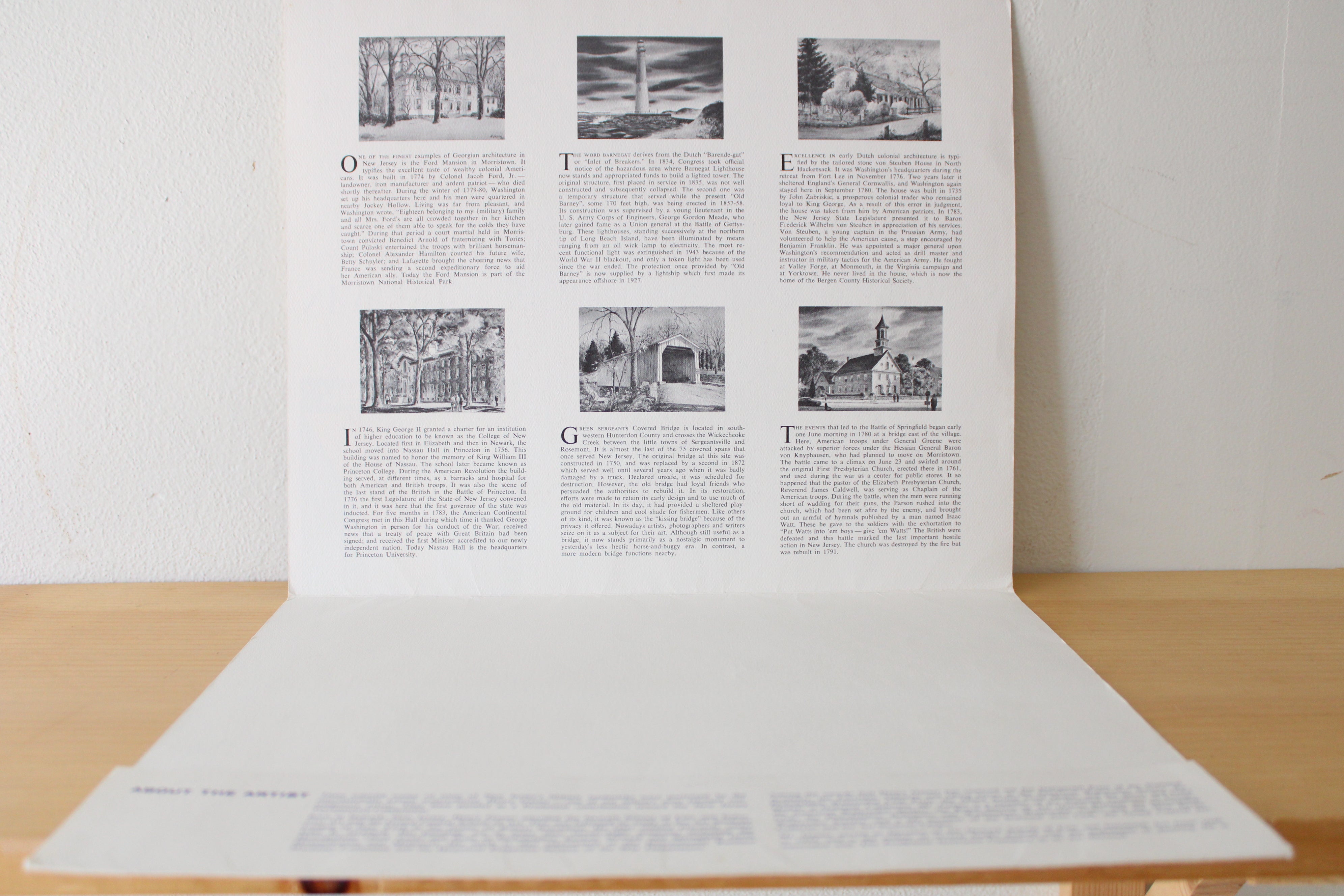 New Jersey Tercentenary Prints From The Prudential Prints | 6 Prints