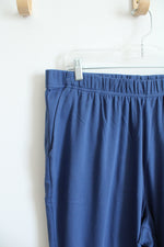 Woman Within Blue Elastic Waist Pants | 22/24 (1X)