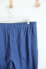 Woman Within Blue Elastic Waist Pants | 22/24 (1X)