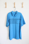 Under Armour Blue & Black Polo Shirt | 2XL