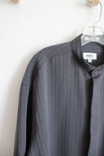 Pavo By Castrada Gray Striped Button Down Shirt | L (16-16.5)