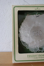 Hallmark Holiday Highlights Tree-Trimmer Collection Acrylic 1980 Wreath Ornament