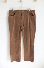 Chaps Brown Corduroy Pants | 14