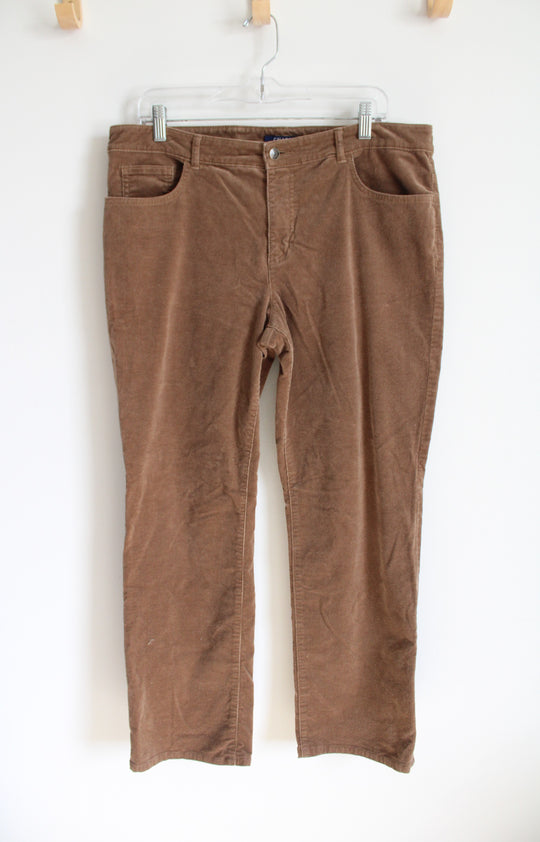 Chaps Brown Corduroy Pants | 14